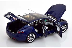 TESLA MODEL S P100D 2016 DAR KBLUE METALLIC / ТЕСЛА МОДЕЛЬ С П100Д СИНИЙ — фото 4