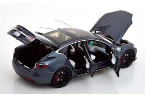 TESLA MODEL S P100D 2016 GREY METALLIC / ТЕСЛА МОДЕЛЬ С П100Д СЕРЫЙ — фото 4