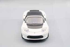 TESLA ROADSTER, БЕЛАЯ, 20 СМ — фото 3