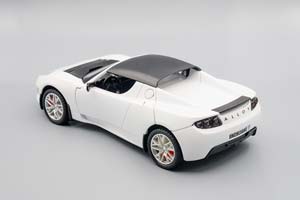 TESLA ROADSTER, БЕЛАЯ, 20 СМ — фото 2
