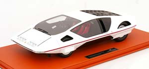 FERRARI MODULO PININFARINA CONCEPT CAR SALON GENEVE 1970 WHITE
