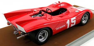 ABARTH 2000SP #15 NURBURGRING 1970 K.AHRENS JR, RED — фото 2