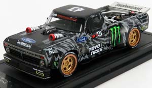 FORD F-150 PICK-UP #43 HOONIGAN 1977 KEN BLOCK, BLACK WHITE — фото 1