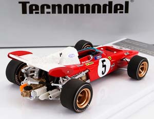 FERRARI F1 312B2 #5 4TH GERMANY GP 1971 M.ANDRETTI, RED WHITE — фото 2