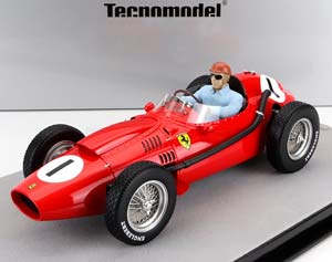 FERRARI F1 DINO 246 №1 WINNER BRITISH GP WITH PILOT FIGURE 1958 PETER COLLINS, RED