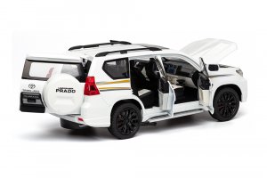 TOYOTA LAND CRUISER PRADO J150 2023 WHITE / ТОЙОТА ЛЭНД КРУЗЕР ПРАДО БЕЛЫЙ (ДЛИНА 29 СМ БЕЗ КОРОБКИ) — фото 4