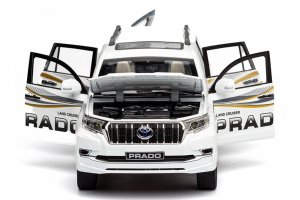 TOYOTA LAND CRUISER PRADO J150 2023 WHITE / ТОЙОТА ЛЭНД КРУЗЕР ПРАДО БЕЛЫЙ (ДЛИНА 29 СМ БЕЗ КОРОБКИ) — фото 5