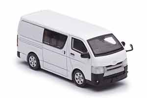 TOYOTA HIACE SDU ФУРГОН С ФИГУРКАМИ, БЕЛЫЙ (ДЛИНА МОДЕЛИ 6-10 СМ) — фото 4