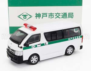 TOYOTA HIACE MINIBUS POLICE 2009, WHITE GREEN (ДЛИНА МОДЕЛИ 6-10 СМ)