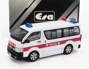 TOYOTA HIACE MINIBUS POLICE WITH RESCUE DOG 2009, WHITE RED (ДЛИНА МОДЕЛИ 6-10 СМ)