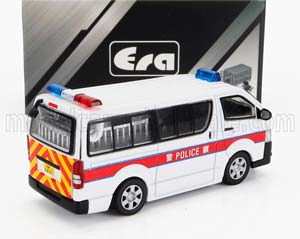 TOYOTA HIACE MINIBUS POLICE WITH RESCUE DOG 2009, WHITE RED (ДЛИНА МОДЕЛИ 6-10 СМ) — фото 2
