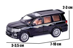 TOYOTA LAND CRUISER LC200 2016 BLACK / ТОЙОТА ЛЭНД КРУЗЕР ЛС200 ЧЕРНЫЙ (ДЛИНА 7-10 СМ) — фото 2