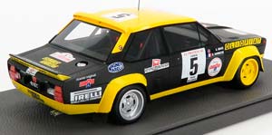 FIAT 131 ABARTH N 5 WINNER RALLY TOUR DE CORSE 1977 B.DARNICHE - A.MAHE, BLUE YELLOW — фото 2