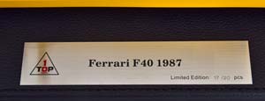 FERRARI F40 HIGH END RESIN MODEL 1987 YELLOW — фото 14