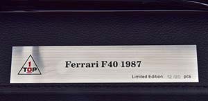 FERRARI F40 HIGH END RESIN MODEL 1987 BLACK — фото 14