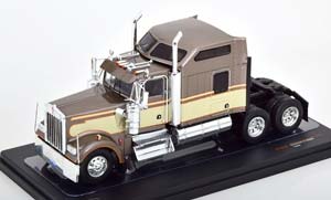 KENWORTH W900 TOWING VEHICLE 1990 BROWNMETALLIC CREME