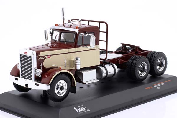 PETERBILT 281 SZM YEAR1955 DARK BROWN / BEIGE / ПЕТЕРБИЛТ 281 СЕДЕЛЬНЫЙ ТЯГАЧ ТЕМНЫЙ КОРИЧНЕВЫЙ БЕЖЕВЫЙ — фото 1