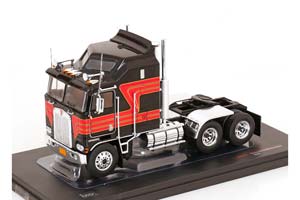 KENWORTH K100 AERODYNE TOWING VEHICLE 1976 BLACK RED / КЕНВОРТ K100 АЕРОДЙНЕ ЭВАКУАТОР ЧЕРНЫЙ КРАСНЫЙ