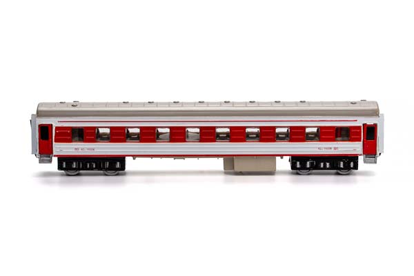 МЯГКИЙ СИДЯЧИЙ ВАГОН CHINA RAILWAYS RZ25B КЖД 1992 КРАСНО-БЕЛЫЙ (ДЛИНА МОДЕЛИ 20 СМ, БЕЗ УПАКОВКИ) — фото 4