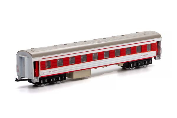МЯГКИЙ СИДЯЧИЙ ВАГОН CHINA RAILWAYS RZ25B КЖД 1992 КРАСНО-БЕЛЫЙ (ДЛИНА МОДЕЛИ 20 СМ, БЕЗ УПАКОВКИ)