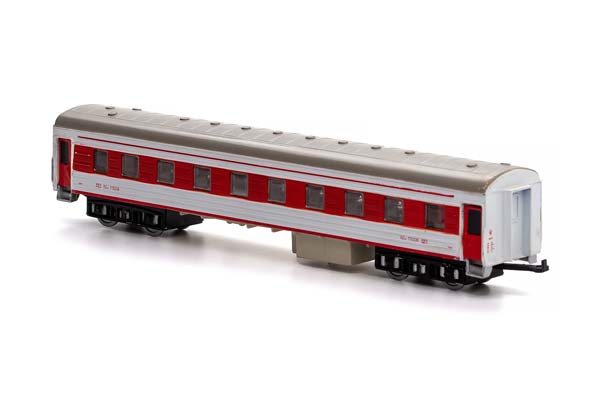МЯГКИЙ СИДЯЧИЙ ВАГОН CHINA RAILWAYS RZ25B КЖД 1992 КРАСНО-БЕЛЫЙ (ДЛИНА МОДЕЛИ 20 СМ, БЕЗ УПАКОВКИ) — фото 2