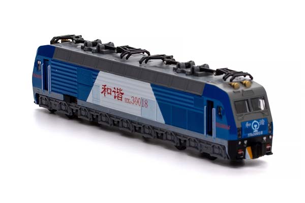 ЭЛЕКТРОВОЗ ШЕСТИОСНЫЙ ПАССАЖИРСКИЙ КЖД HXD3D-30018 «ГАРМОНИЯ» 2012 СИНИЙ (ДЛИНА МОДЕЛИ 19 СМ, БЕЗ УПАКОВКИ) — фото 2