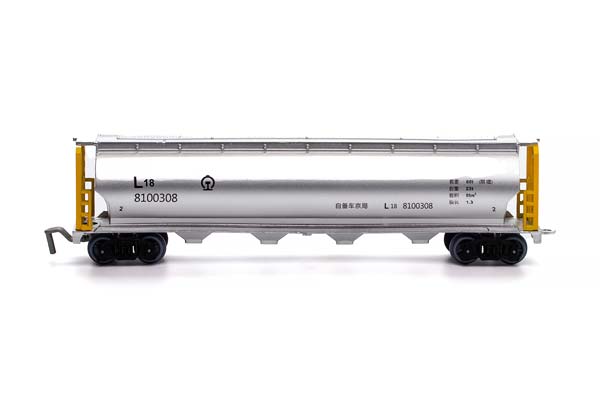 ВАГОН ЗЕРНОВОЗ-ХОППЕР КЖД CHINA RAILWAYS L18 1999 4-ХОСНЫЙ (ДЛИНА МОДЕЛИ 19 СМ, БЕЗ УПАКОВКИ) — фото 3