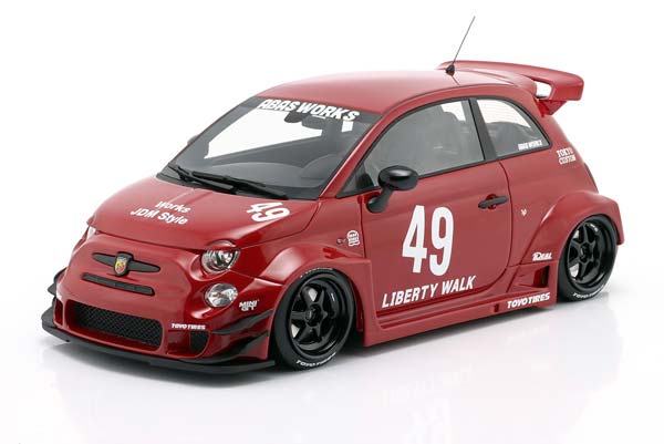 FIAT ABARTH 595 LB-WORKS X ABAS WORKS 2024 #49 2024 RED / ФИАТ АБАРТ 595 ЛБ-ВОРКС КС АБАС ВЕРКС КРАСНЫЙ