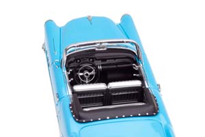 BUICK CENTURY 2-DOOR CONVERTIBLE 1954 MALIBU BLUE СИНИЙ С СЕРЫМ ИНТЕРЬЕРОМ — фото 3