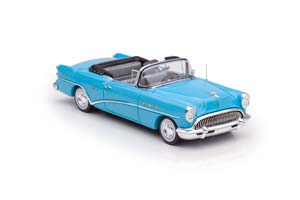 BUICK CENTURY 2-DOOR CONVERTIBLE 1954 MALIBU BLUE СИНИЙ С СЕРЫМ ИНТЕРЬЕРОМ — фото 6