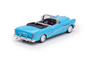 BUICK CENTURY 2-DOOR CONVERTIBLE 1954 MALIBU BLUE СИНИЙ С СЕРЫМ ИНТЕРЬЕРОМ — фото 2