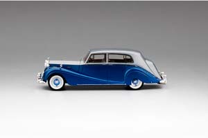 ROLLS-ROYCE SILVER WRAITH TOURING LIMOUSINE HJ MULLINER 1952 СЕРЕБРИСТЫЙ С СИНИМ — фото 3