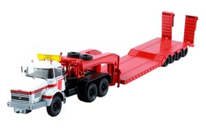 BERLIET TB 015 M3 6X4 С ПРИЦЕПОМ-ТЯЖЕЛОВОЗОМ 1960 WHITE/RED