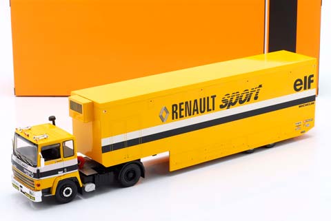 BERLIET TR350 RACE TRANSPORTER TRACTOR F1 (1983), YELLOW