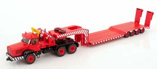 BERLIET TB 015 M3 6X4 С ПРИЦЕПОМ-ТЯЖЕЛОВОЗОМ 1960 RED