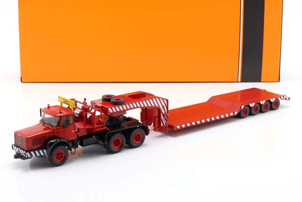 BERLIET TB 015 M3 6X4 LOW LOADER YEAR 1967 RED / WHITE / БЕРЛИЕ ТБ 015 M3 6X4 ЛОВ ЛОАДЕР КРАСНЫЙ БЕЛЫЙ — фото 3