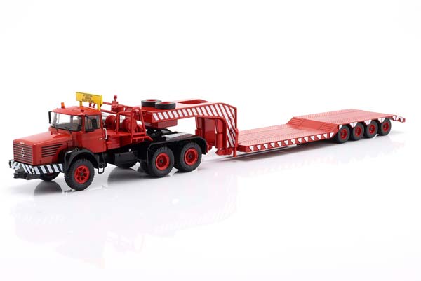 BERLIET TB 015 M3 6X4 LOW LOADER YEAR 1967 RED / WHITE / БЕРЛИЕ ТБ 015 M3 6X4 ЛОВ ЛОАДЕР КРАСНЫЙ БЕЛЫЙ — фото 1