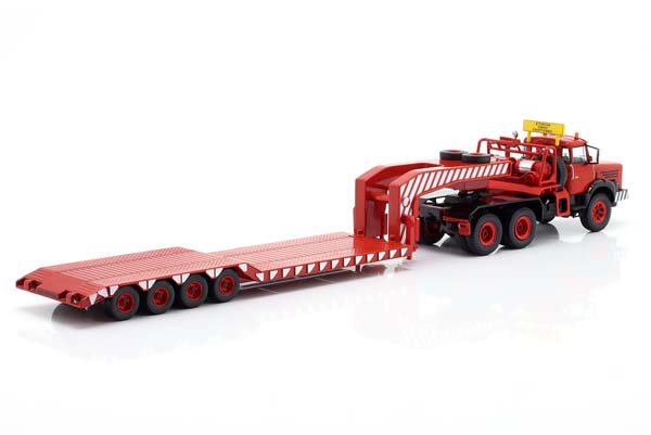 BERLIET TB 015 M3 6X4 LOW LOADER YEAR 1967 RED / WHITE / БЕРЛИЕ ТБ 015 M3 6X4 ЛОВ ЛОАДЕР КРАСНЫЙ БЕЛЫЙ — фото 2