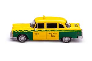 CHECKER A11/A12 SAN-FRACISCO TAXI 1980 ТАКСИ САН-ФРАНЦИСКО ЖЕЛТЫЙ С ЗЕЛЕНЫМ — фото 2