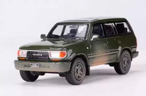 TOYOTA LAND CRUISER LC80 1994, GREEN (ДЛИНА МОДЕЛИ 6-10 СМ)