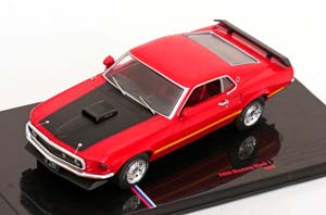FORD MUSTANG MACH 1 1969 RED FLATBLACK / ФОРД МУСТАНГ МАЧ 1 КРАСНЫЙ МАТОВЫЙ ЧЕРНЫЙ