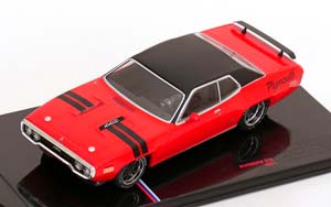 PLYMOUTH GTX 1971 RED FLATBLACK / ПЛИМУТ GTX КРАСНЫЙ МАТОВЫЙ ЧЕРНЫЙ