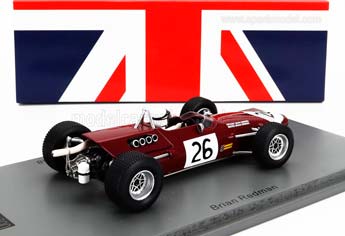 LOLA F2  T100 #26 2ND CRYSTAL PALACE (1968) B.REDMAN, RED WHITE — фото 2
