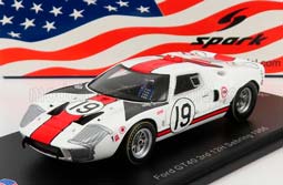 FORD GT40 MKIV 7.0L V8 #19 3RD 12H SEBRING (1966) S.SCOTT - P.REVSON, WHITE RED GREY