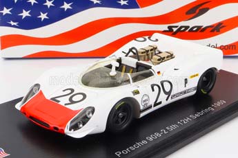 PORSCHE 908/2 #29 5-TH 12H SEBRING1969 WHITE/RED