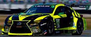 LEXUS RC F GT3 TEAM AIM VASSER SULLIVAN #12 24H DAYTONA (2021) R.MEGENNIS - Z.VEACH - T.BELL - F.MONTECALVO, BLACK YELLOW — фото 2