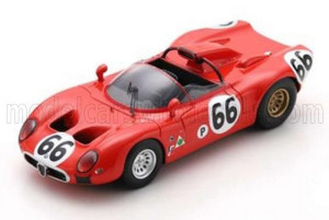 ALFA ROMEO 33 SPIDER TEAM AUTODELTA #66 12H SEBRING (1967) R.BUSSINELLO - N.GALLI, RED