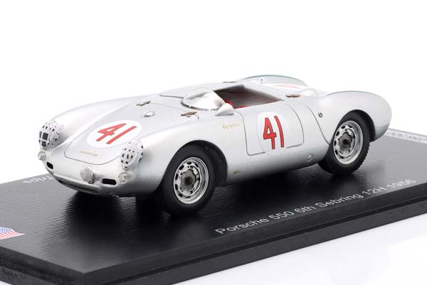 PORSCHE 550 SPYDER #41 6TH 12H SEBRING 1956 HERRMANN VON TRIPS / ПОРШЕ 550 СПАЙДЕР 6 МЕСТО 12 ЧАСОВ СЕБРИНГ ХЕРРМАНН ВОЛФГАНГ ВОН ТРИПС