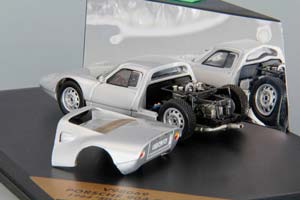PORSCHE 904 GTS 1964 SILVER WITH REMOVABLE HOOD — фото 3