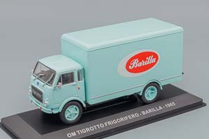 OM FIAT TIGROTTO TRUCK FRIGORIFERO BARILLA 1965, VERY LIGHT GREEN